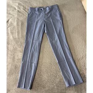 Bar lll Men’s Powerstretch Slim Fit Suit Dress Flat Front Pants, Blue, 32x32